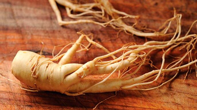 Ginseng root to enlarge the tip of the penis
